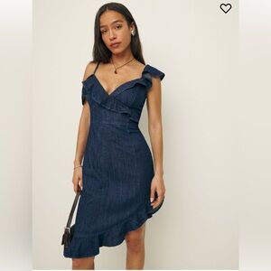 Reformation Evelyn Denim Dress